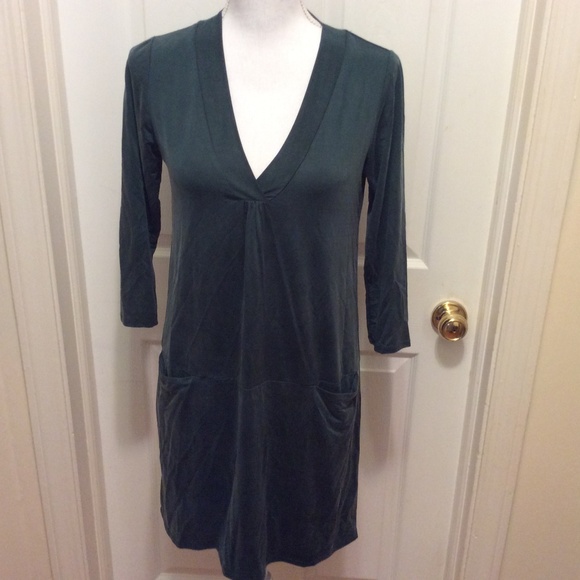 coast dark green dress